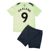 Manchester City Erling Haaland #9 Fotballklær Tredjedraktsett Barn 2022-23 Kortermet (+ korte bukser)